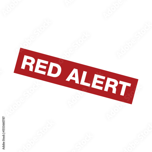 Red Alert Letter Rubber Stamp Vector Template