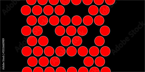 Red tiles wall. round marble textures, ball tiles. Top view pavement circle block red texture with seamless patterns floor background. Air Bubble wrap texture background. Textured Background.