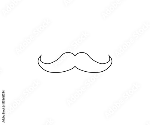 Mustache, fashion, beard icon. Vector illustration.