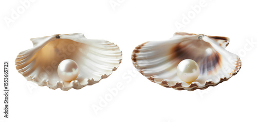 Ocean Treasures Pearl in Seashell Pair