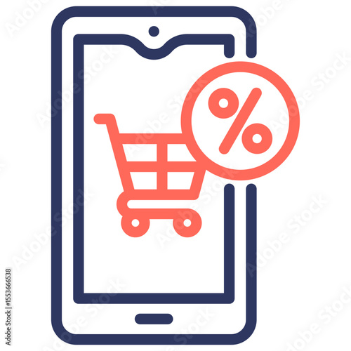Mobile Shopping Icon