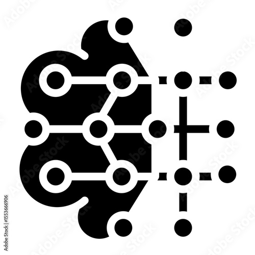 Deep Learning vector icon style