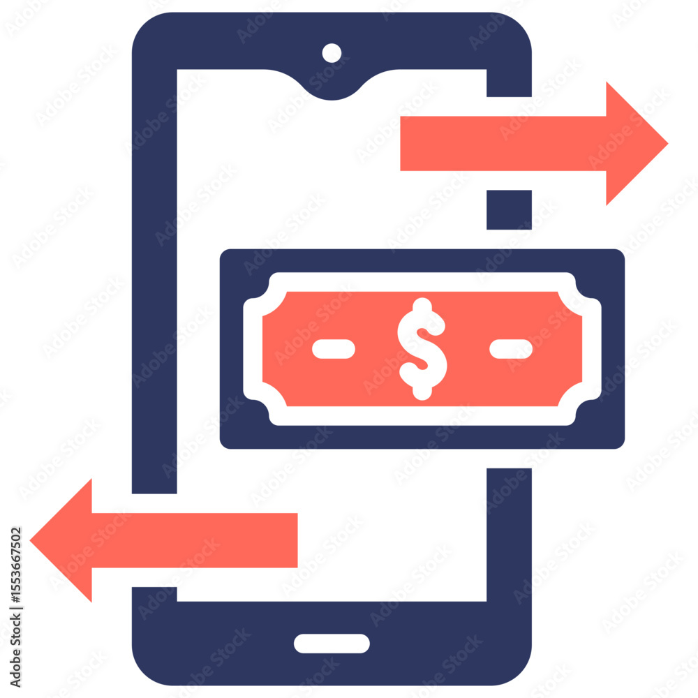 Fototapeta premium Money Transfer Icon