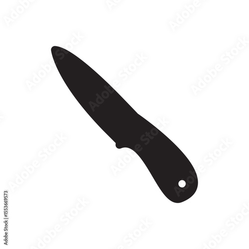 Knife icon vector. Hunting knife illustration sign. Military knife communication symbol. Cold weapon web icon set.