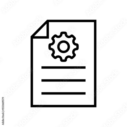 Document vector icon set. technical documentation illustration sign collection. manual symbol.