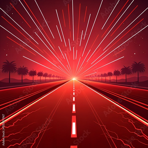 highway at night