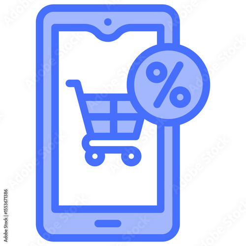 Mobile Shopping Icon