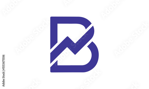 B Letter Growth Logo Design