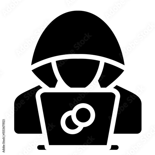 Hacker Vector Icon Style  