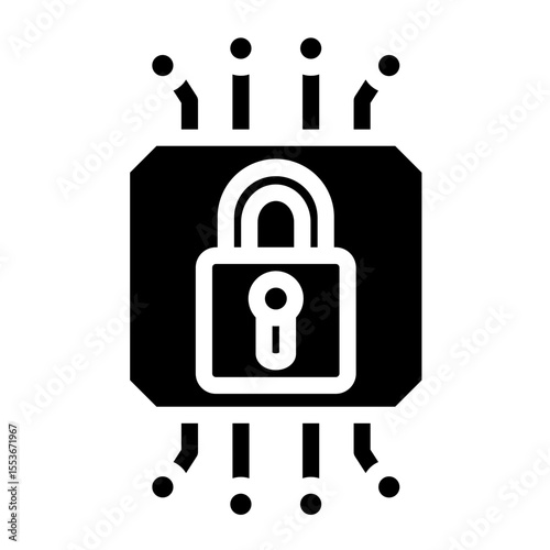 Encryption Vector Icon Style  