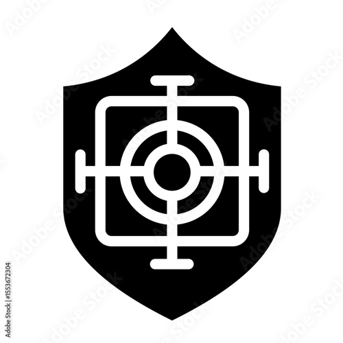 Threat Detection Vector Icon Style  