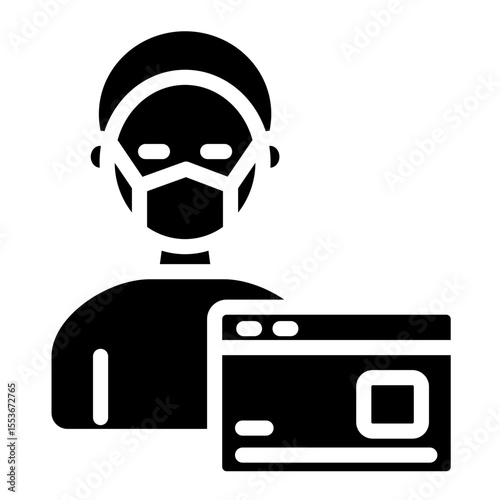 Identity Theft Vector Icon Style  