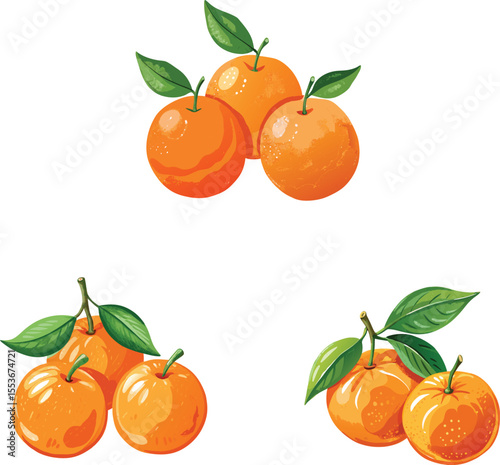 set of tangerines