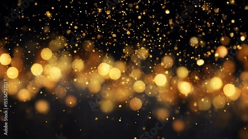 Golden Light Bokeh Background