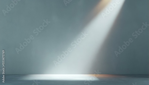 Empty room with spotlight effect
