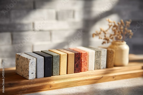 Variety of Colorful Natural Stone Samples