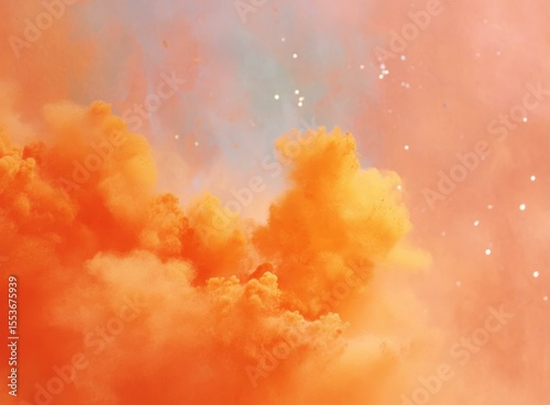 Abstract Colorful Cloudscape