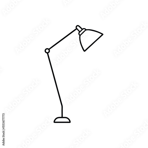 standard lamp line art