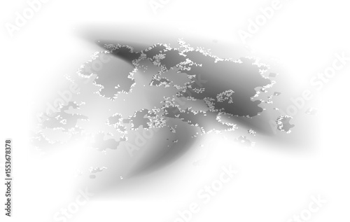 Dreamy grayscale texture with faded mist and irregular shapes. Perfect for adding a surreal atmosphere to digital art, video overlays, or presentation slides