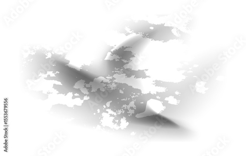 Unique black and white abstract featuring misty gradients and grungy splatters, perfect for modern posters, covers, or web design