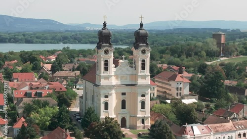 Aerial view of Tata in Hungary