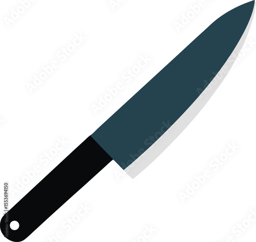 kitchen knife icon clipart vector on transparent background
