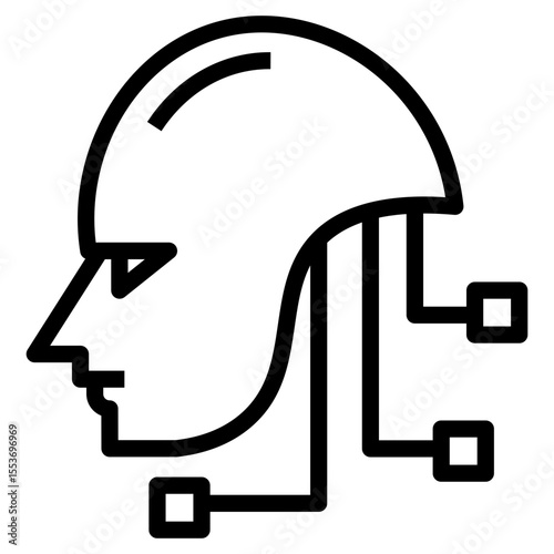 machine learning vector icon
