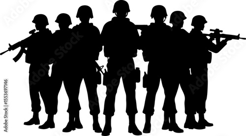 American Soldiers, military, army, advance,Vector Bundle