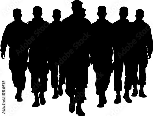 American Soldiers, military, army, advance,Vector Bundle