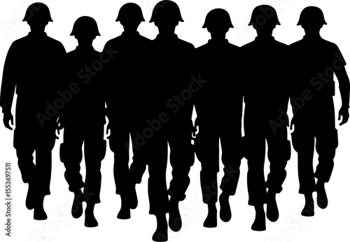 American Soldiers, military, army, advance,Vector Bundle