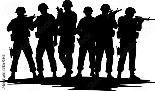 American Soldiers, military, army, advance,Vector Bundle