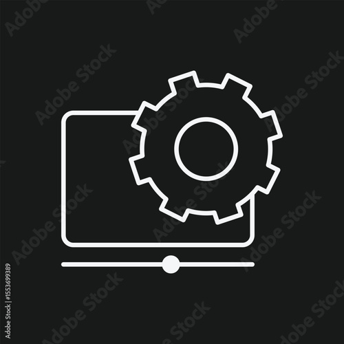 Video Editing and Media Player Settings Icon for Post-Production, Rendering, and Digital Content Configuration