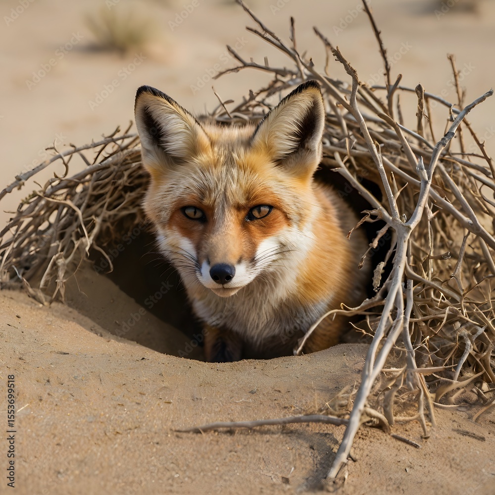 Fototapeta premium red fox vulpes