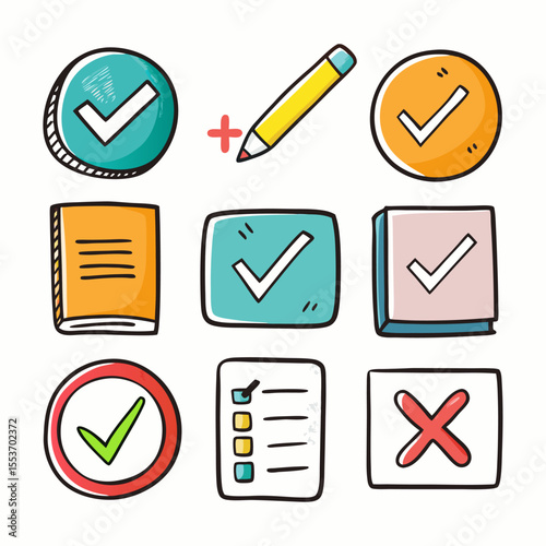 vector check mark icons
