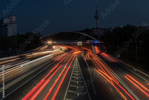 Madrid city during blackout in spain