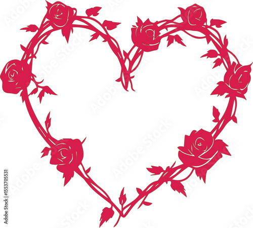 heart of roses