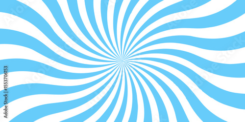 Sun ray vector background radial sunrise or sunset light retro design. Horizontal, universal for website, text, marketplaces, products, business. Abstract contrast radial burst pattern twisted rays.