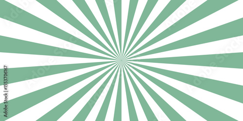 Sun ray vector background radial sunrise or sunset light retro design. Horizontal, universal for website, text, marketplaces, products, business. Abstract contrast radial burst pattern twisted rays.