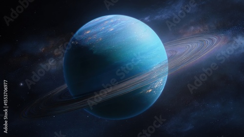 Planet Neptune in space.