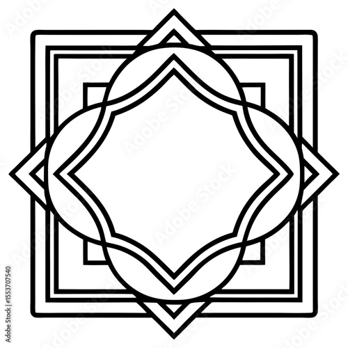 black and white frame