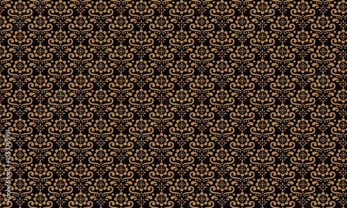 Vector damask seamless pattern background. Classical luxury old fashioned damask ornament, royal victorian seamless texture for wallpapers,
 textile, wrapping. Exquisite floral baroque template.



