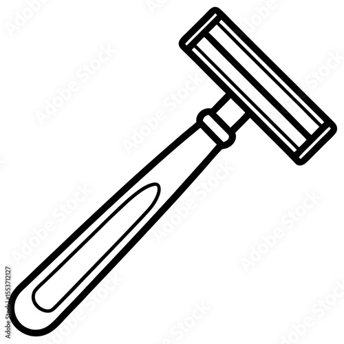 Barber Razor Line Art Icon