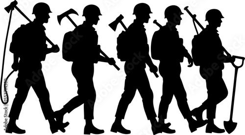 Soldiers, Military, Army,  vector bundle