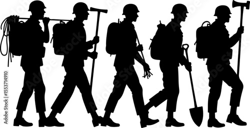 Soldiers, Military, Army,  vector bundle