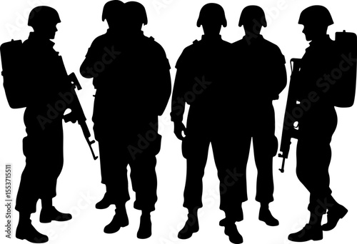 Soldiers, Military, Army,  vector bundle