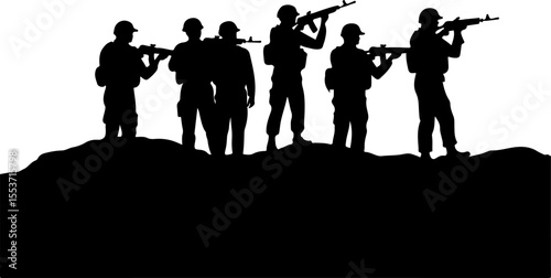 Soldiers, Military, Army,  vector bundle
