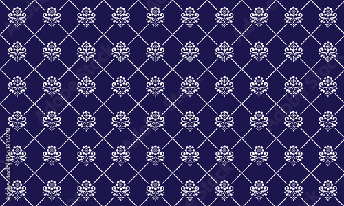 Damask seamless emboss pattern background. Vector classical luxury old damask ornament, royal victorian seamless texture for wallpapers,
 textile, wrapping. Vintage exquisite floral baroque template.