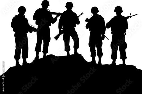 Soldiers, Military, Army,  vector bundle