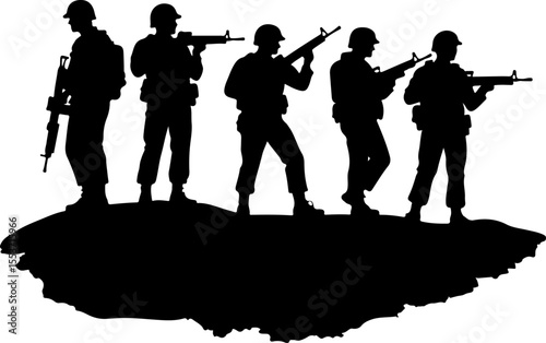 Soldiers, Military, Army,  vector bundle