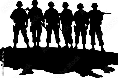Soldiers, Military, Army,  vector bundle
